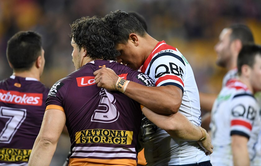 James Roberts and Latrell Mitchell