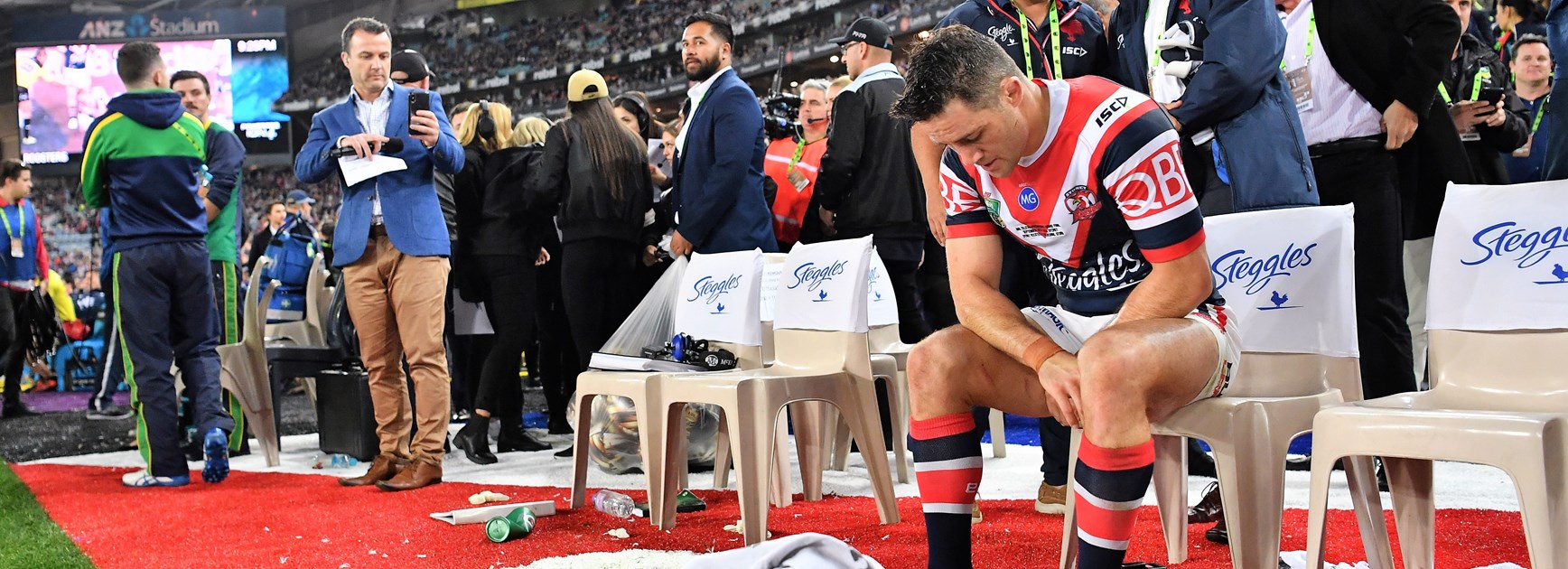 Roosters halfback Cooper Cronk.