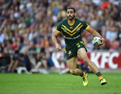 Greg Inglis in full cry for the Kangaroos.
