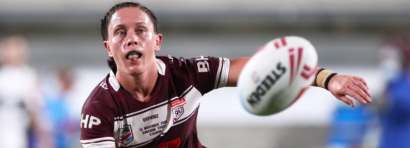 Maroons hooker Brittany Breayley.