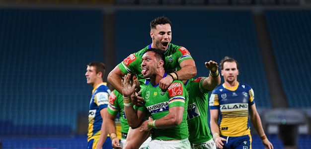 Raiders back in finals race with gritty win over Eels