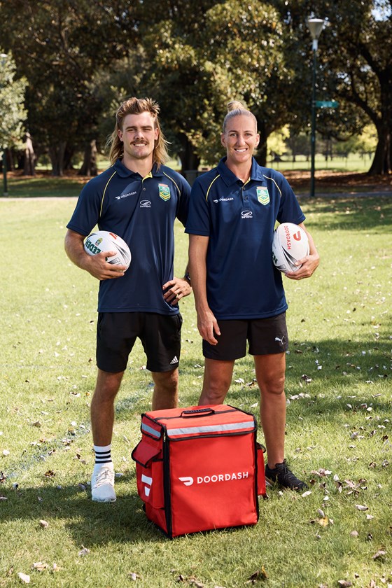 Storm fullback Ryan Papenhuyzen and Broncos halfback Ali Brigginshaw