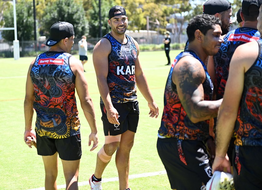 Indigenous All Stars forward Ryan James.